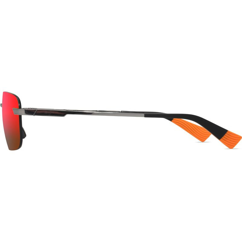 Lanakila, Shiny Light Ruthenium/Hawaii Lava Mirror Polarised Lenses