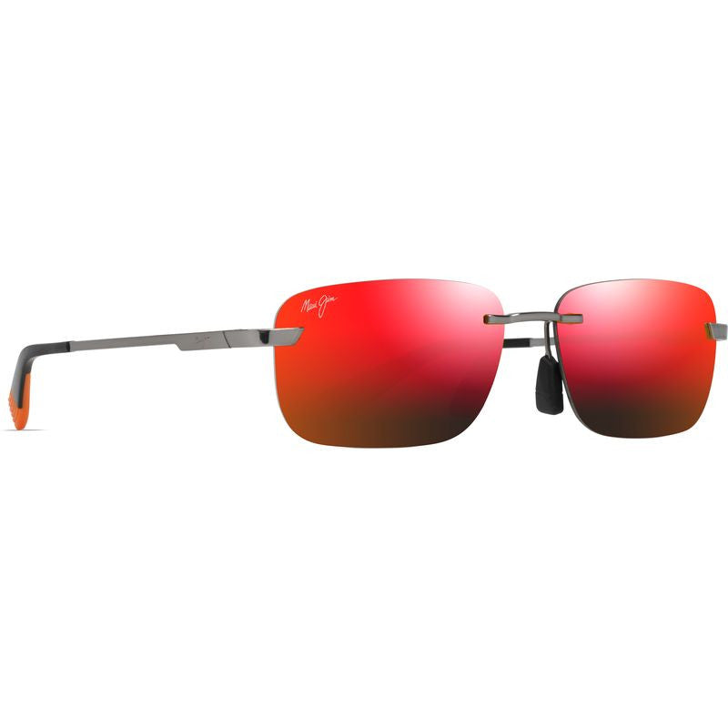 Lanakila, Shiny Light Ruthenium/Hawaii Lava Mirror Polarised Lenses