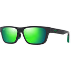 Keola, Matte Black/Maui Green Polarised Lenses
