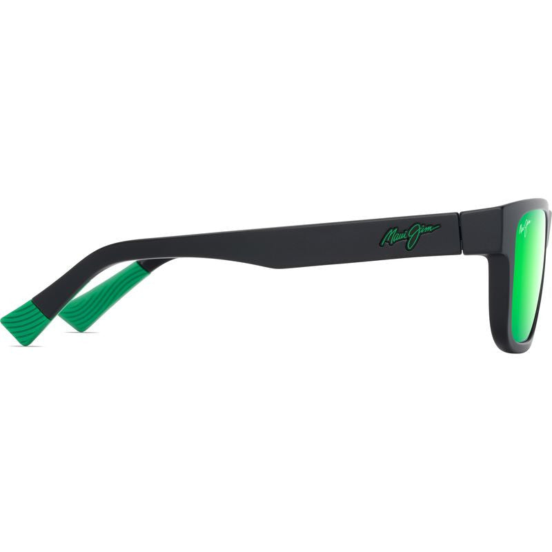 Keola, Matte Black/Maui Green Polarised Lenses