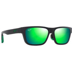 Keola, Matte Black/Maui Green Polarised Lenses