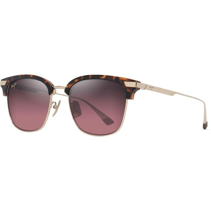 Kalaunu Alt Fit, Shiny Dark Havana and Gold/Maui Rose Polarised Lenses