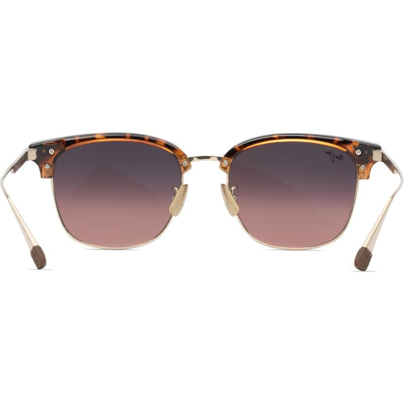 Kalaunu Alt Fit, Shiny Dark Havana and Gold/Maui Rose Polarised Lenses