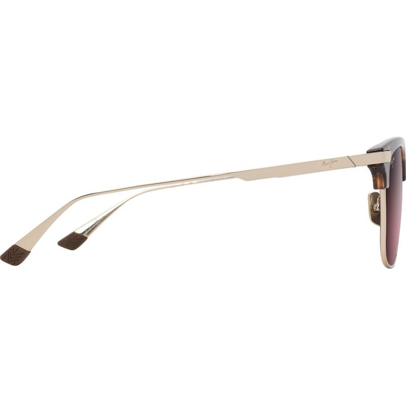 Kalaunu Alt Fit, Shiny Dark Havana and Gold/Maui Rose Polarised Lenses
