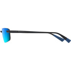 'Ilikou, Shiny Black with Blue/Blue Hawaii Polarised Lenses