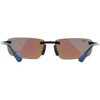 'Ilikou, Shiny Black with Blue/Blue Hawaii Polarised Lenses