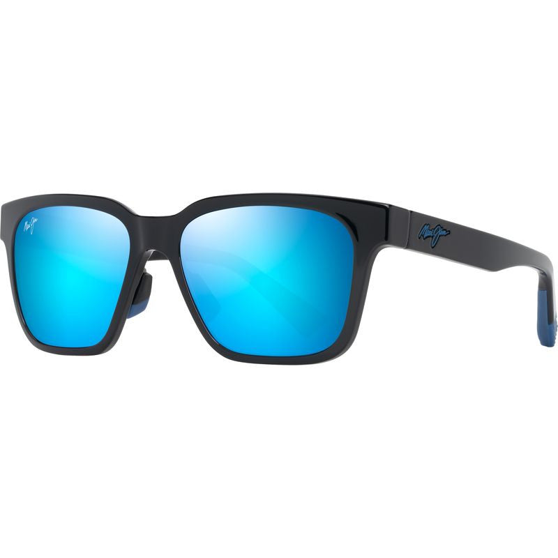 Punikai, Shiny Black/Blue Hawaii Polarised Lenses