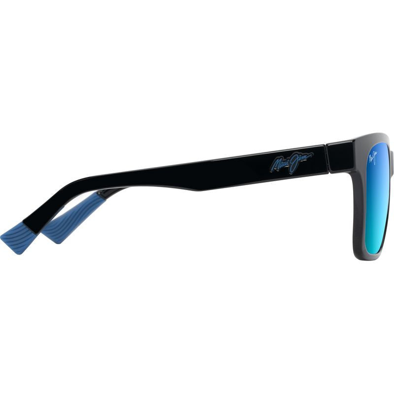 Punikai, Shiny Black/Blue Hawaii Polarised Lenses