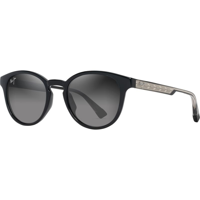 Hiehie, Shiny Black with Transparent Grey/Neutral Grey Gradient Polarised Glass Lenses