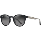 Hiehie, Shiny Black with Transparent Grey/Neutral Grey Gradient Polarised Glass Lenses