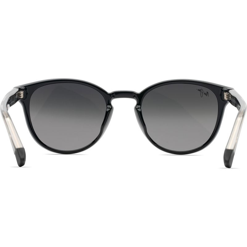 Hiehie, Shiny Black with Transparent Grey/Neutral Grey Gradient Polarised Glass Lenses