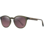 Hiehie, Shiny Transparent Green/Maui Rose Gradient Polarised Glass Lenses