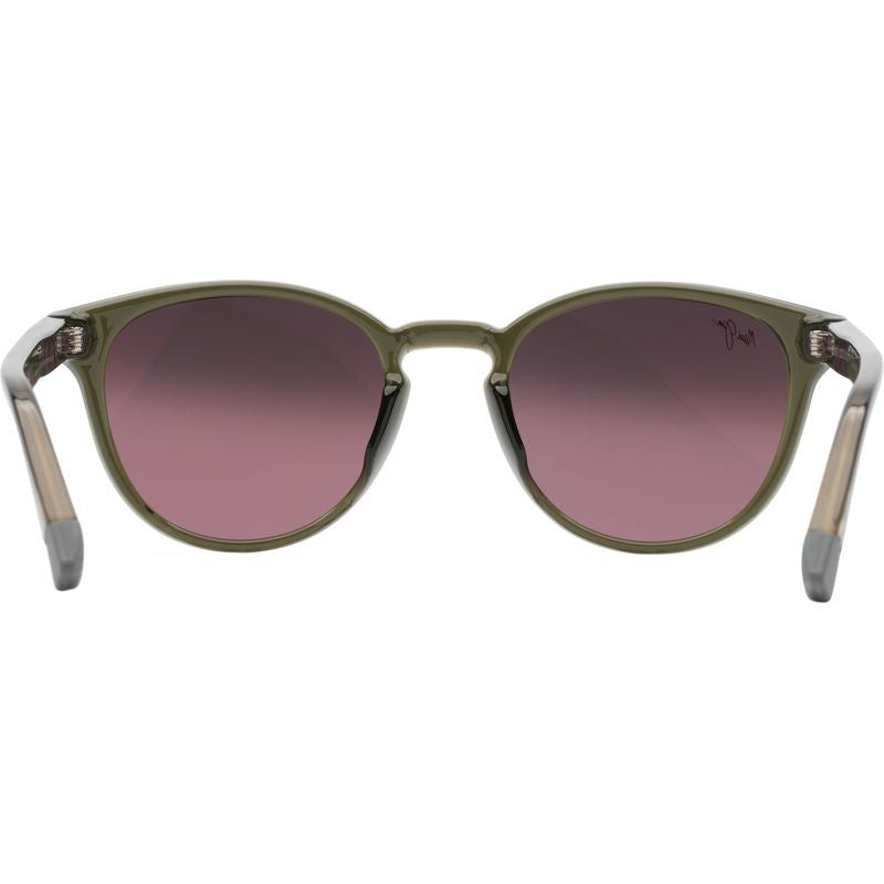 Hiehie, Shiny Transparent Green/Maui Rose Gradient Polarised Glass Lenses
