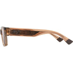 Kenui, Shiny Transparent Light Pink/Maui Rose Polarised Glass Lenses