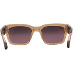 Kenui, Shiny Transparent Light Pink/Maui Rose Polarised Glass Lenses