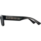 Kenui, Shiny Black with Transparent Grey/Neutral Grey Glass Polarised Lenses