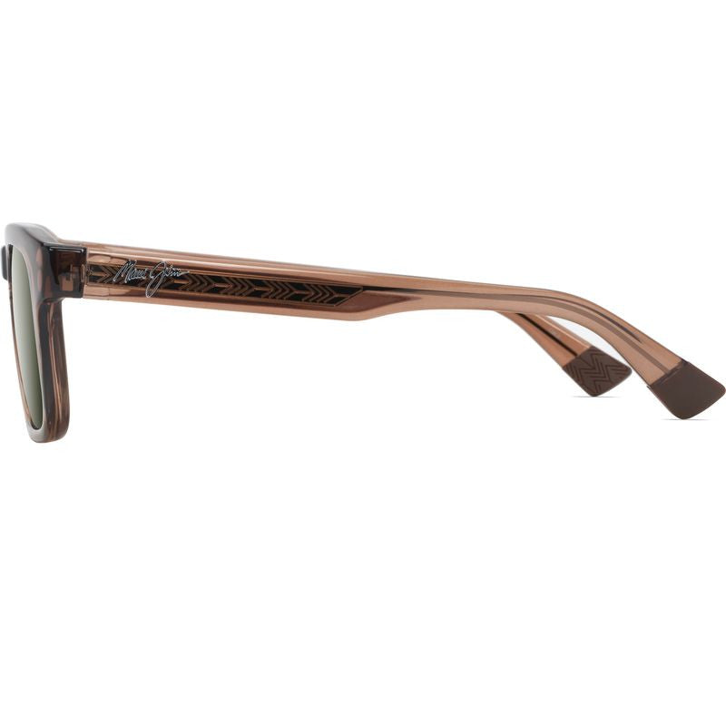 Maluhia, Shiny Transparent Light Brown/Maui HT Glass Polarised Lenses