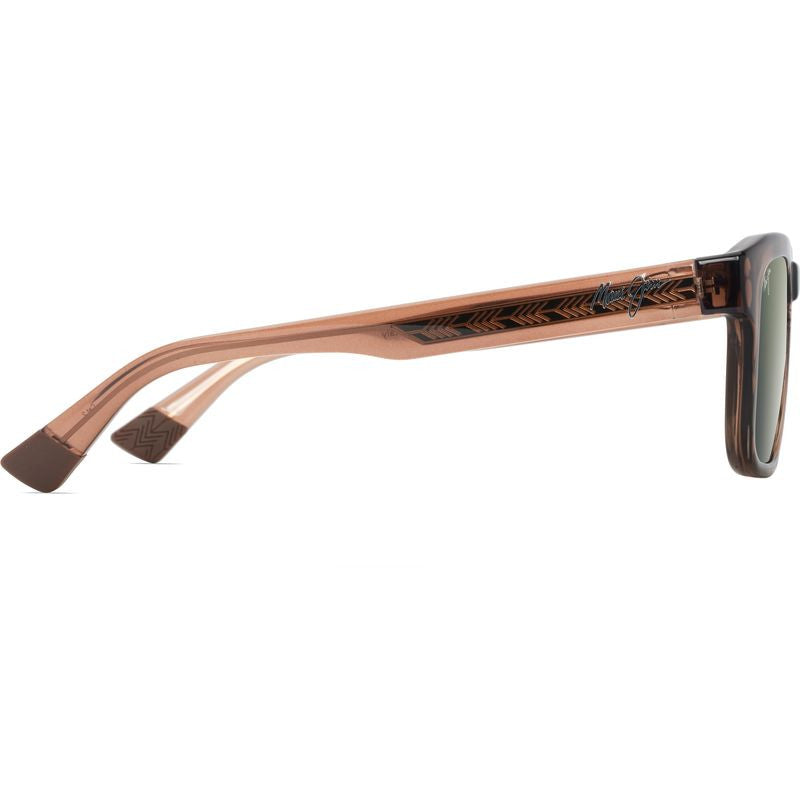 Maluhia, Shiny Transparent Light Brown/Maui HT Glass Polarised Lenses