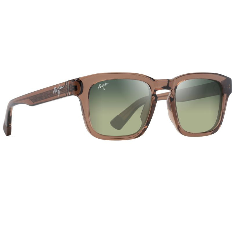 Maluhia, Shiny Transparent Light Brown/Maui HT Glass Polarised Lenses