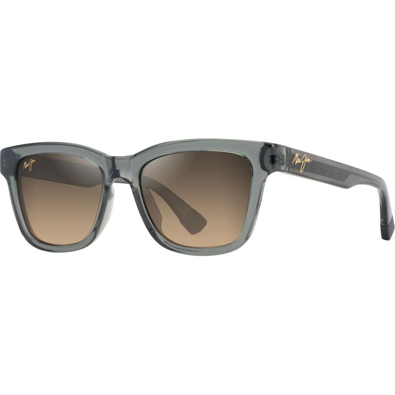 Hanohano, Shiny Transparent Dark Grey/HCL Bronze Glass Polarised Lenses