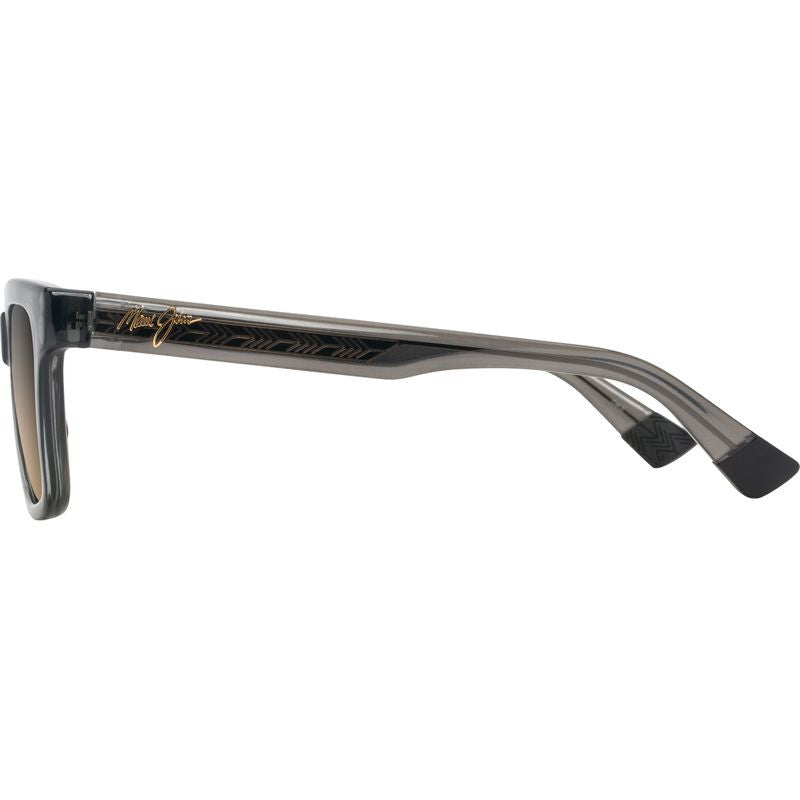 Hanohano, Shiny Transparent Dark Grey/HCL Bronze Glass Polarised Lenses
