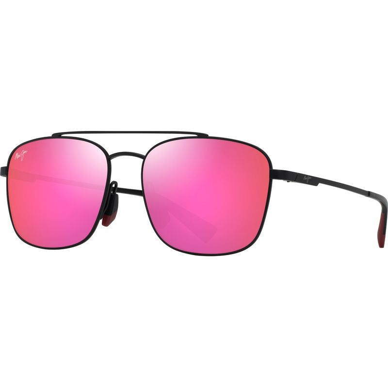 Piwai Alt Fit, Matte Black/Maui Sunrise Polarised Lenses