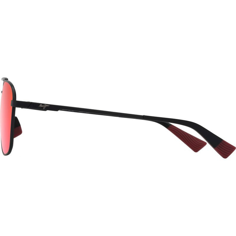 Piwai Alt Fit, Matte Black/Maui Sunrise Polarised Lenses