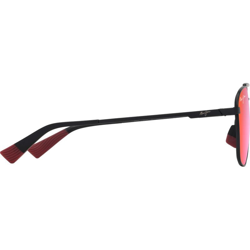 Piwai Alt Fit, Matte Black/Maui Sunrise Polarised Lenses