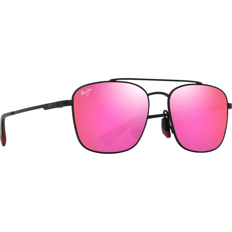 Piwai Alt Fit, Matte Black/Maui Sunrise Polarised Lenses