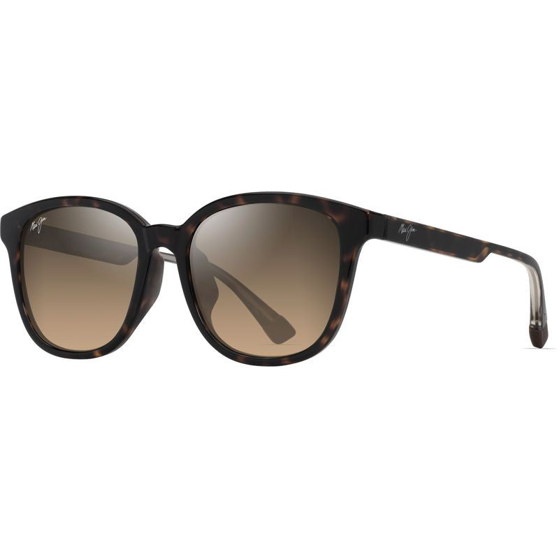 Ku'ikahi Alt Fit, Shiny Dark Havana and Transparent Yellow/HCL Bronze Glass Polarised Lenses