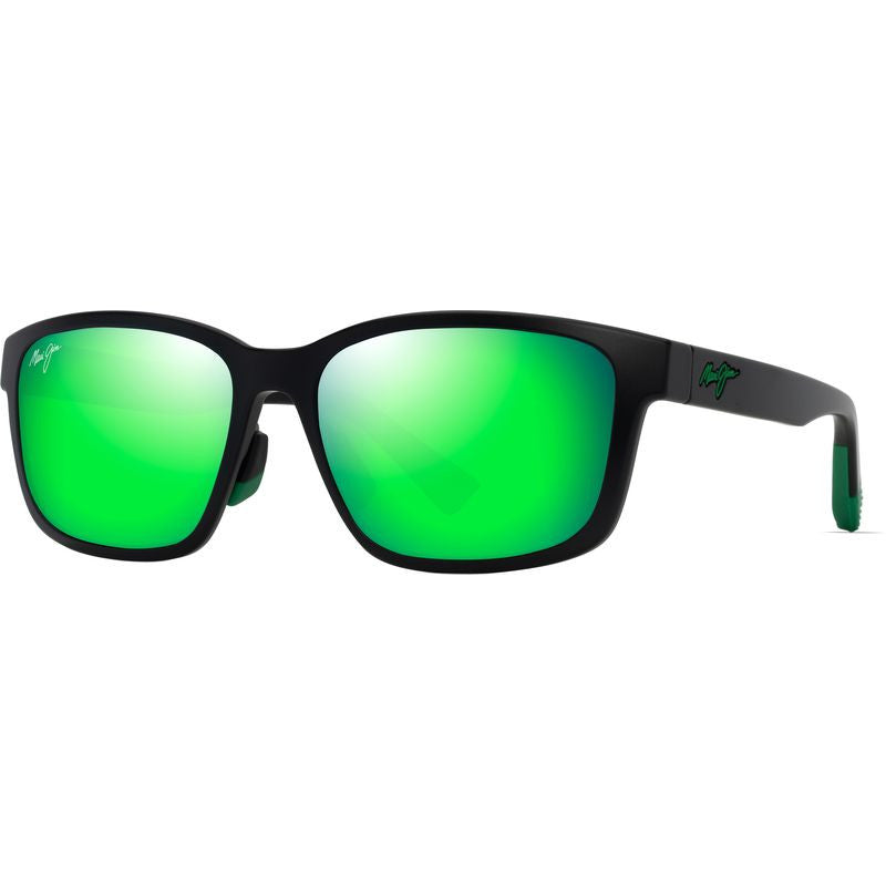 Lehiwa Alt Fit, Matte Black/Maui Green Polarised Lenses