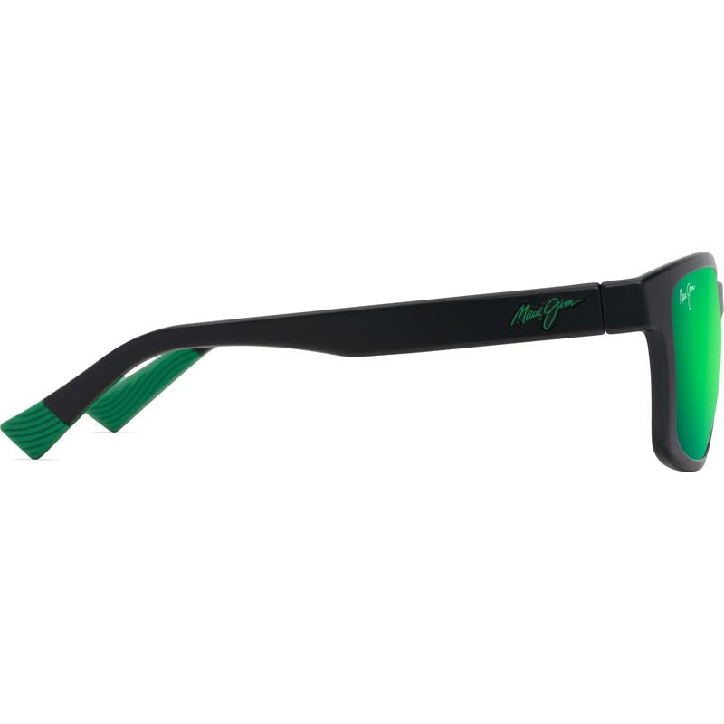 Lehiwa Alt Fit, Matte Black/Maui Green Polarised Lenses