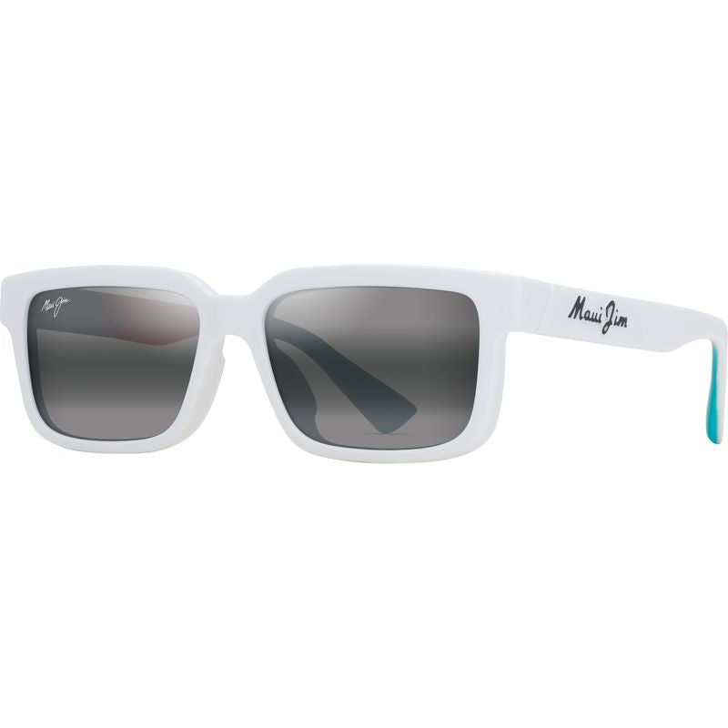 Hiapo Alt Fit, Matte White/Neutral Grey Polarised Lenses