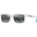 Hiapo Alt Fit, Matte White/Neutral Grey Polarised Lenses