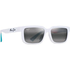 Hiapo Alt Fit, Matte White/Neutral Grey Polarised Lenses