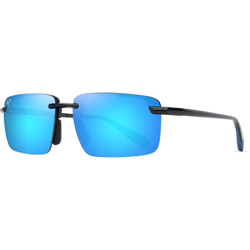 Laulima Alt Fit, Shiny Black/Blue Hawaii Polarised Lenses