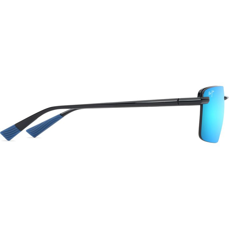 Laulima Alt Fit, Shiny Black/Blue Hawaii Polarised Lenses