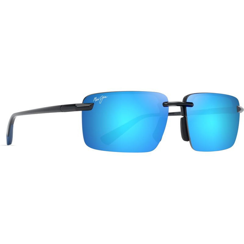 Laulima, Shiny Transparent Dark Grey/Blue Hawaii Polarised Lenses