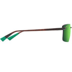 Laulima Alt Fit, Shiny Transparent Brown/Maui Green Polarised Lenses
