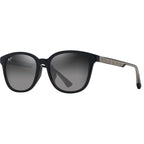 Ku'ikahi Alt Fit, Shiny Black and Transparent Light Grey/Neutral Grey Glass Polarised Lenses