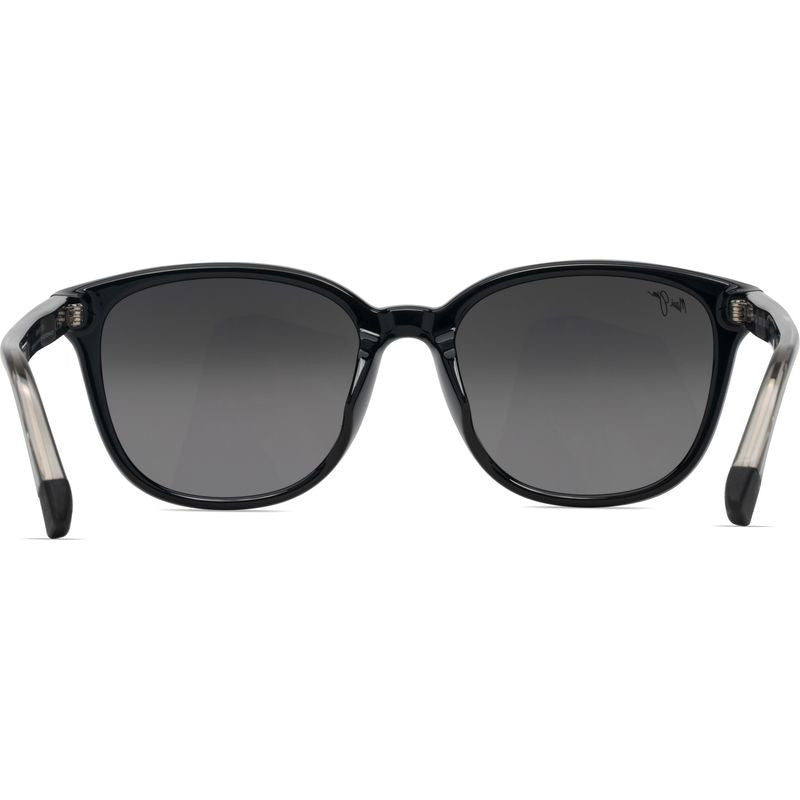 Ku'ikahi Alt Fit, Shiny Black and Transparent Light Grey/Neutral Grey Glass Polarised Lenses
