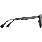 Ku'ikahi Alt Fit, Shiny Black and Transparent Light Grey/Neutral Grey Glass Polarised Lenses