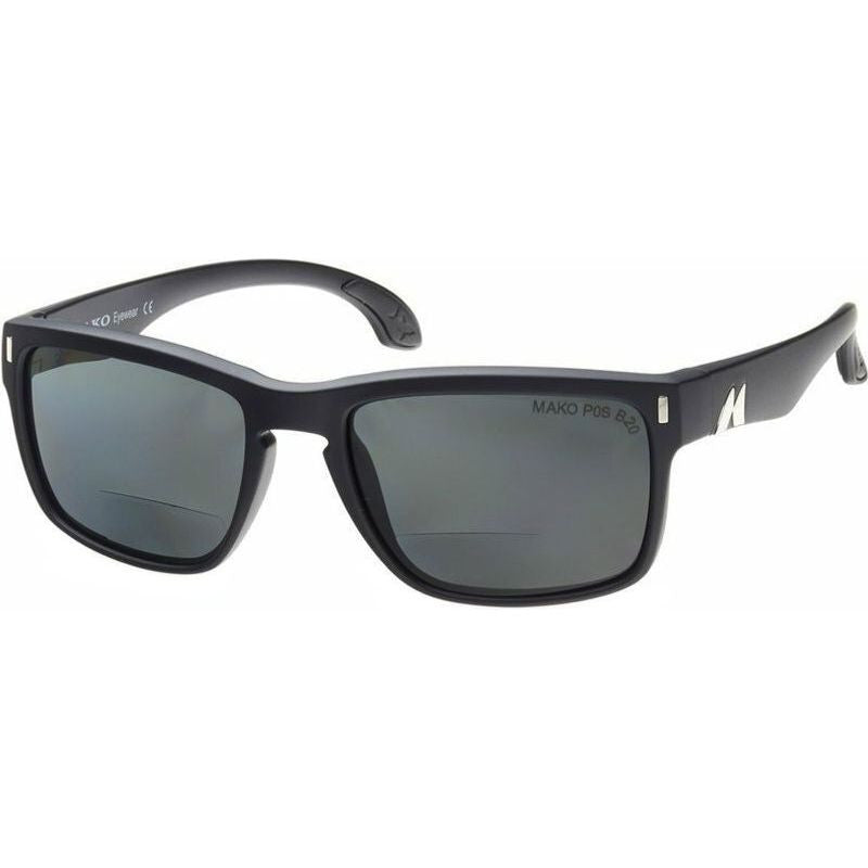 GT, Matte Black/Grey PC Bifocal +2.5 Polarised Lenses