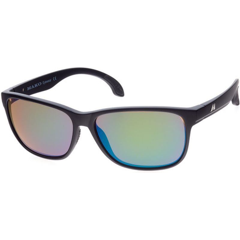 Mistral, Black/Rose Green Mirror Glass Polarised Lenses