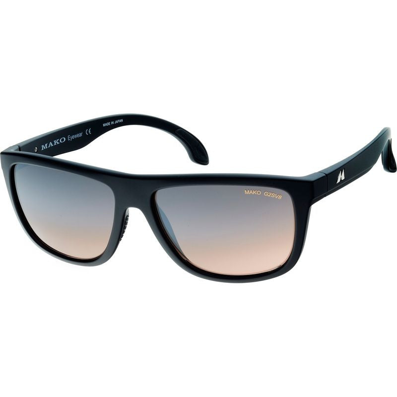 Tidal, Matte Black/Rose and Silver Gradient Polarised Glass Lenses