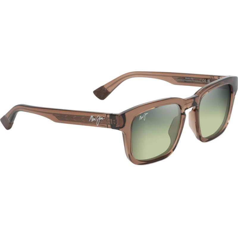Maluhia, Shiny Transparent Light Brown/Maui HT Glass Polarised Lenses