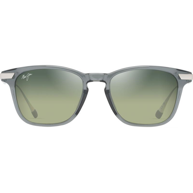 Mana'olana, Shiny Transparent Grey and Silver/Maui HT Polarised Lenses