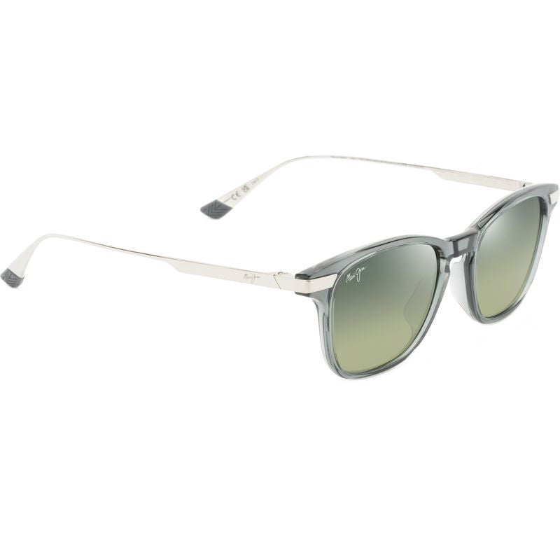 Mana'olana, Shiny Transparent Grey and Silver/Maui HT Polarised Lenses