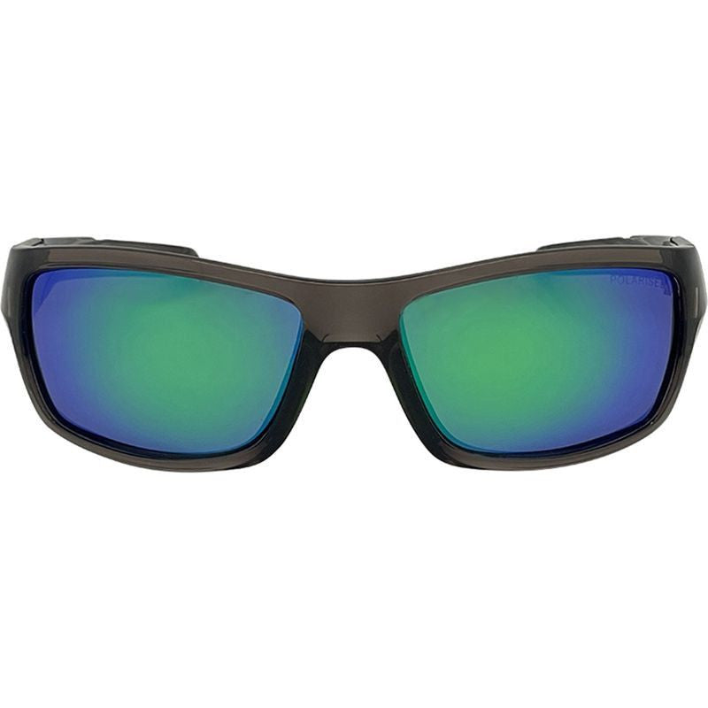 Barrel, Crystal Smoke/Green Mirror Polarised Lenses