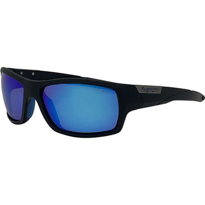 Barrel, Matte Black/Blue Mirror Polarised Lenses